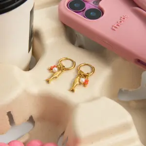 Stainless Steel Drop Earrings with Pearl and Charm 10 Sc47af3c167cd4cfeb8c4301e948c69cbN