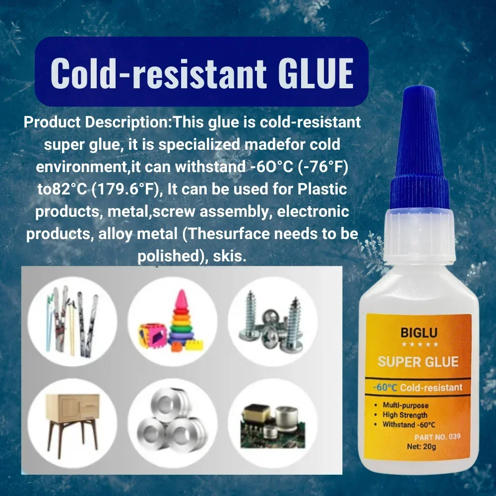 Cold-Resistant Super Glue 17ml for DIY & Repairs 5 Cold-Resistant Super Glue 17ml for DIY & Repairs - Image 5