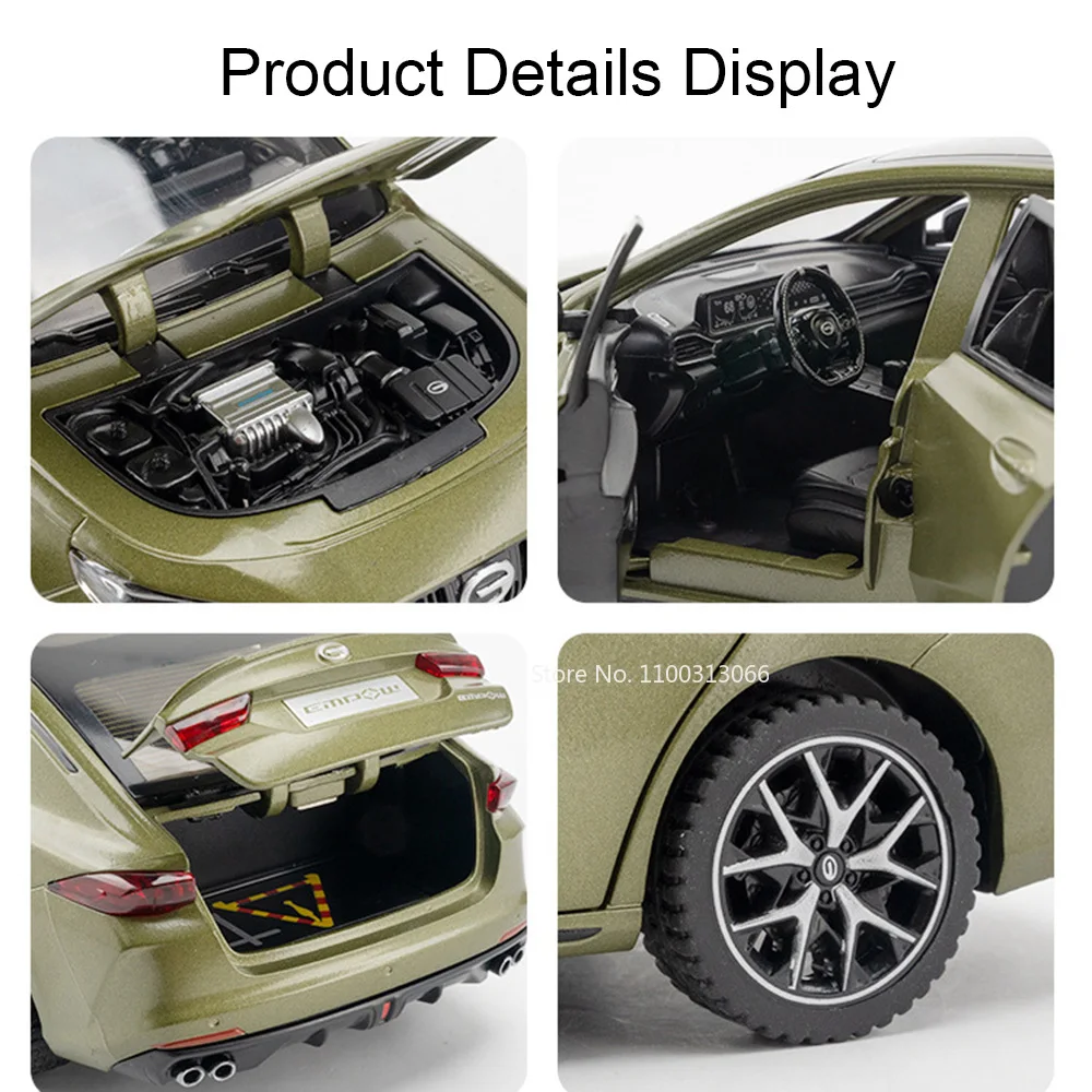 1:24 Scale Diecast Toy Car with Lights 2 1:24 Scale Diecast Toy Car with Lights - Image 2