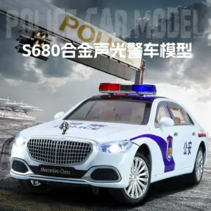 1:24 Scale Mercedes-Benz Maybach S680 Police Car Model 11 Sc4e3cebf66944bba8e84e0576c1ec984g