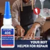 LOOLIFL 406 Super Glue 25ml for Multi-Material Bonding