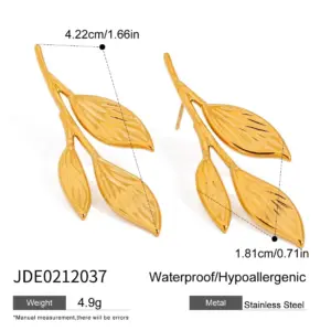 Gold-Tone Stainless Steel Earrings Collection 16 Sc5082351528b4c449f3ad7183d20fc20Z