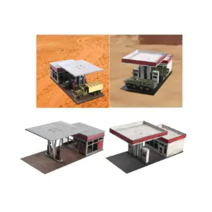 Wooden Gas Station Model Kit for Dioramas 13 Sc514708ee99748da88e617df8e16e556a