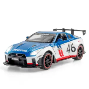 1:22 Nissan GT-R Diecast Model with Lights 14 Sc55e9bdeb5ca43eb8a55697965134c10x