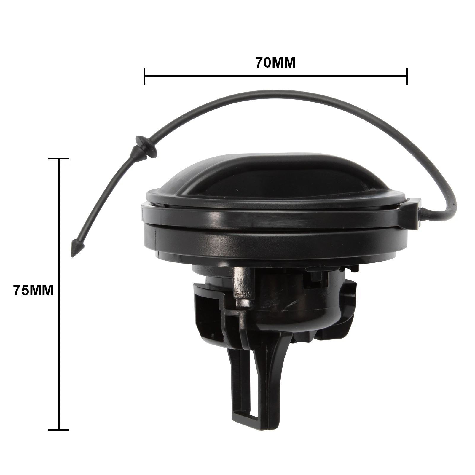 Black Fuel Tank Cap for Peugeot and Citroen 3 Black Fuel Tank Cap for Peugeot and Citroen - Image 3