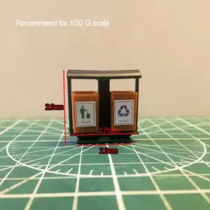 G Scale Miniature Trash Can Model for Layouts 18 Sc56c8d7b0dd146c7b621b324925df3da3