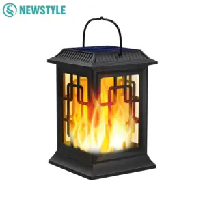 Solar Flickering Flame Lantern for Outdoors