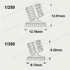 Resin Anti-Submarine Rocket Launcher Model 6 Scales 11 Sc5ab84ad8bbe42b79b5119407951be30H