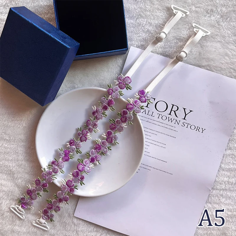 Floral Lace Bra Straps for Women 9 Floral Lace Bra Straps for Women - Image 9