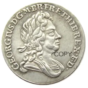 Vintage King George I 1723 Silver Coin Replica 8 Sc5e9510db69d4a7bac2c77868520f384L