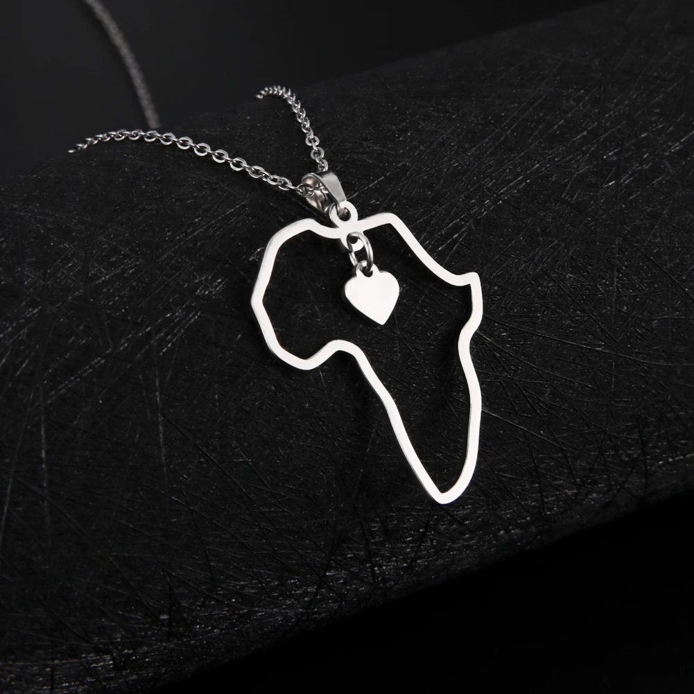 African Map Necklace for Women 5 African Map Necklace for Women - Image 5