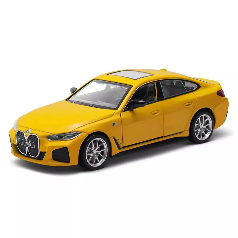 Orange BMW I4 M50 Diecast Model 1:34 Scale 4 Orange BMW I4 M50 Diecast Model 1:34 Scale - Image 4