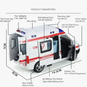 1:32 Scale Diecast Ambulance Model 10 Sc62000c9c8c74dcd820baa4d3afce805a