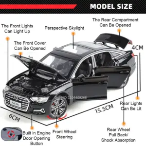 Black Audi A6L Model for Collectors 11 Sc62b38b372a6407db10ab6d842985ad7z