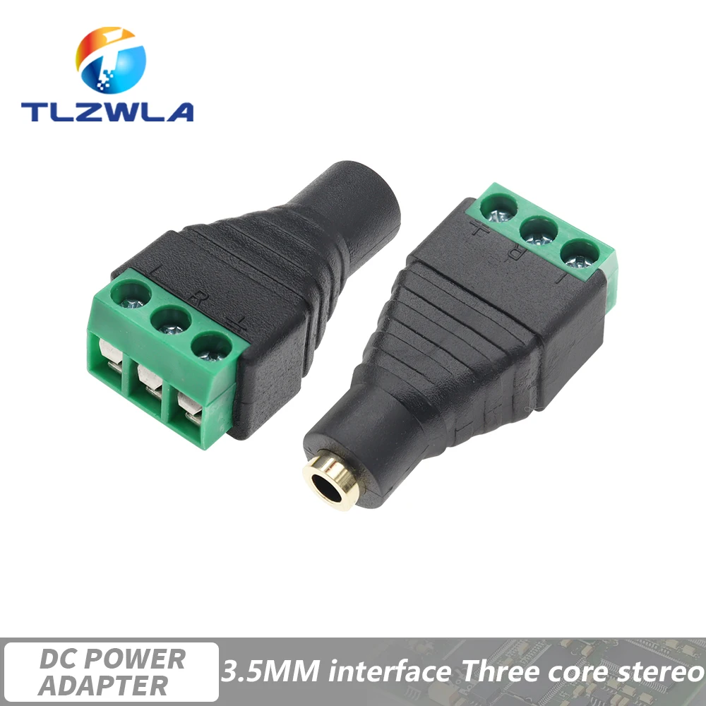 3.5mm Stereo Jack to RCA Mono Adapter with Screw Terminals 10 3.5mm Stereo Jack to RCA Mono Adapter with Screw Terminals - Image 10