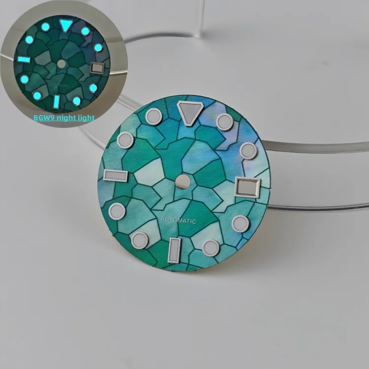 28.5mm Mosaic Watch Dial for NH35/NH36 Movements 7 28.5mm Mosaic Watch Dial for NH35/NH36 Movements - Image 7