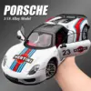 White Porsche 918 Martini Diecast Model 1:18 Scale