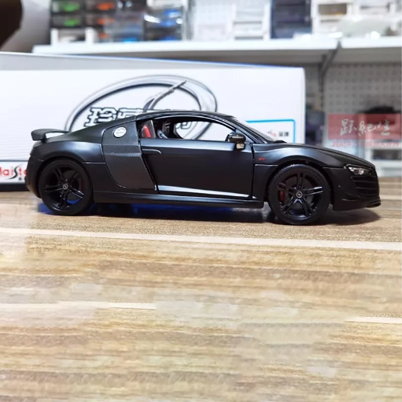 Audi R8 1:18 Scale Diecast Model in Matte Black or Blue 3 Audi R8 1:18 Scale Diecast Model in Matte Black or Blue - Image 3