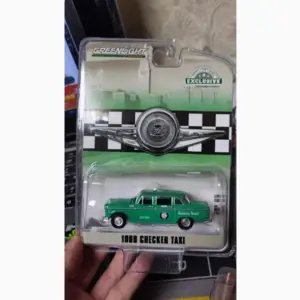 Vintage Ford Taxi Charger Diecast Model 1:64 Scale 12 Sc65fd77242af434faa7397bcf30b4f49H