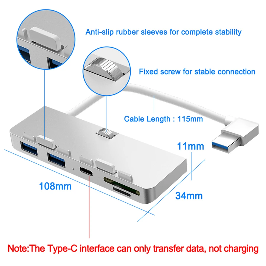 USB 3.0 Hub for iMac, 3 Ports, SD Card Reader 3 USB 3.0 Hub for iMac, 3 Ports, SD Card Reader - Image 3