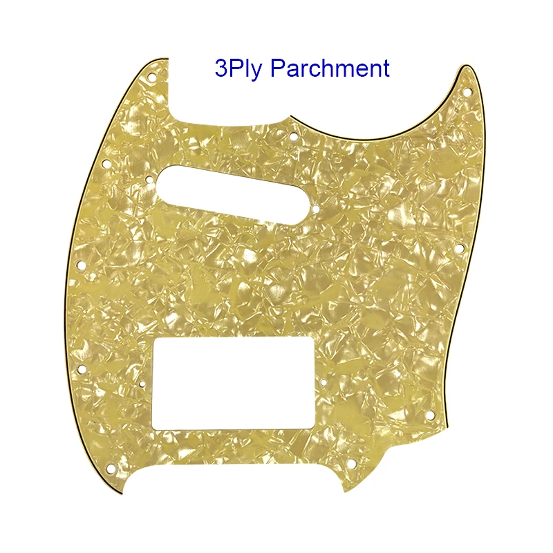 Mustang Guitar Pickguard with Flame Pattern 6 Mustang Guitar Pickguard with Flame Pattern - Image 6