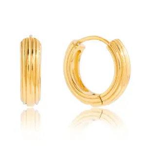 Stainless Steel Gold-Tone Earrings