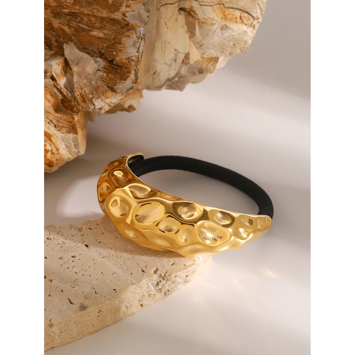 Stainless Steel Gold-Accent Hair Accessory 3 Stainless Steel Gold-Accent Hair Accessory - Image 3