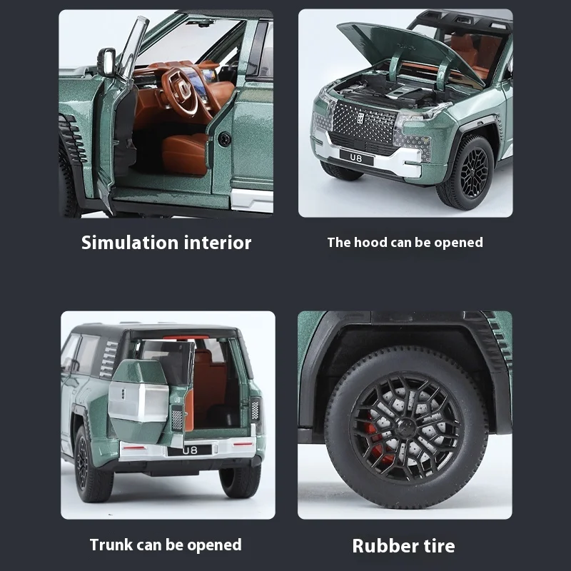 1:24 BYD LOOK UPAT U8 SUV Diecast Model 6 1:24 BYD LOOK UPAT U8 SUV Diecast Model - Image 6