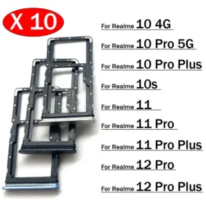 Set of 10 OPPO Realme SIM Tray Adapters in Vibrant Colors