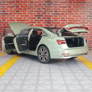 1:24 Scale Black Diecast A6L Model 14 Sc73f5a67e30c419eb74497365395ea44b