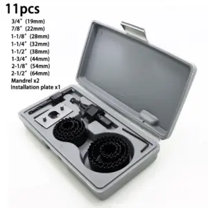 Professional Hole Saw Set 3/4" to 5" (19-127mm) 16 Sc73feb3a4a624eb1bc5edb7877a778565