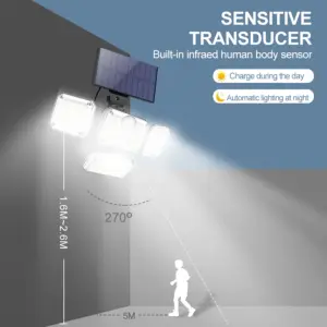 Solar Security Light with 4 Adjustable Heads 11 Sc741ff297bf344ba931b536903937f8fE