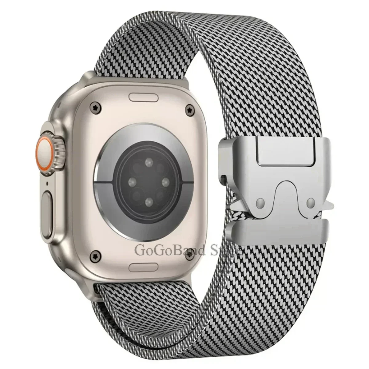 Silver Milanese Loop Strap for Apple Watch Series 9 Silver Milanese Loop Strap for Apple Watch Series - Image 9