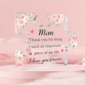 Elegant Pink Floral Acrylic Puzzle for Mom 10 Sc7638a7525fe4b8a9000a1227d9264f9G