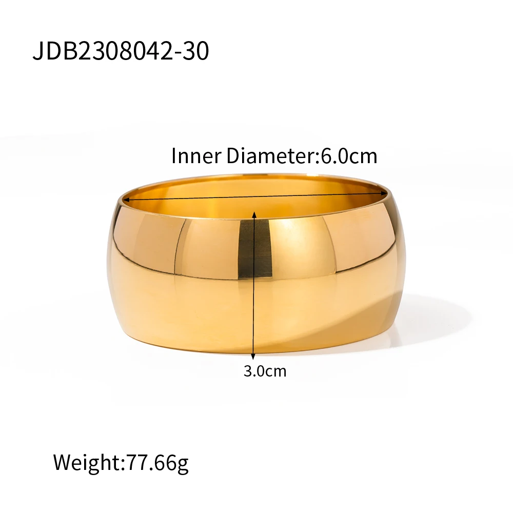 Minimalist Gold Stainless Steel Bracelet JDB2308042 8 Minimalist Gold Stainless Steel Bracelet JDB2308042 - Image 8