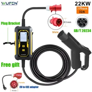 WUFEN 22KW Portable EV Charger 380V 32A 11 Sc76c50957a554a8f9a13c147f9fd1f73Z