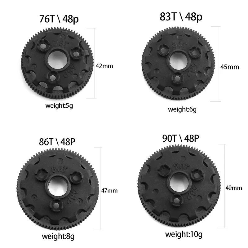 RC Spur Gear Set 76T-90T for Traxxas Models 3 RC Spur Gear Set 76T-90T for Traxxas Models - Image 3