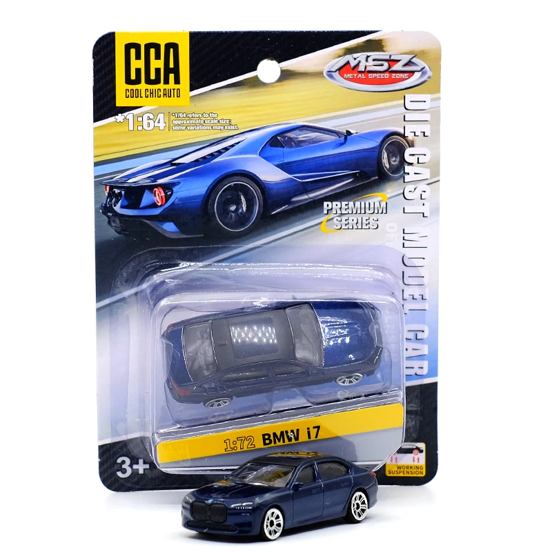BMW i7 1/64 Diecast Model Car in Blue or Gray 3 BMW i7 1/64 Diecast Model Car in Blue or Gray - Image 3