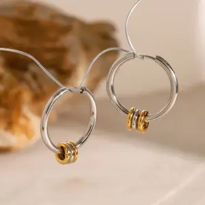 Stainless Steel Gold Hoop Earrings 8 Sc7b7695d5a8b4c91bb8a22bb29715781W