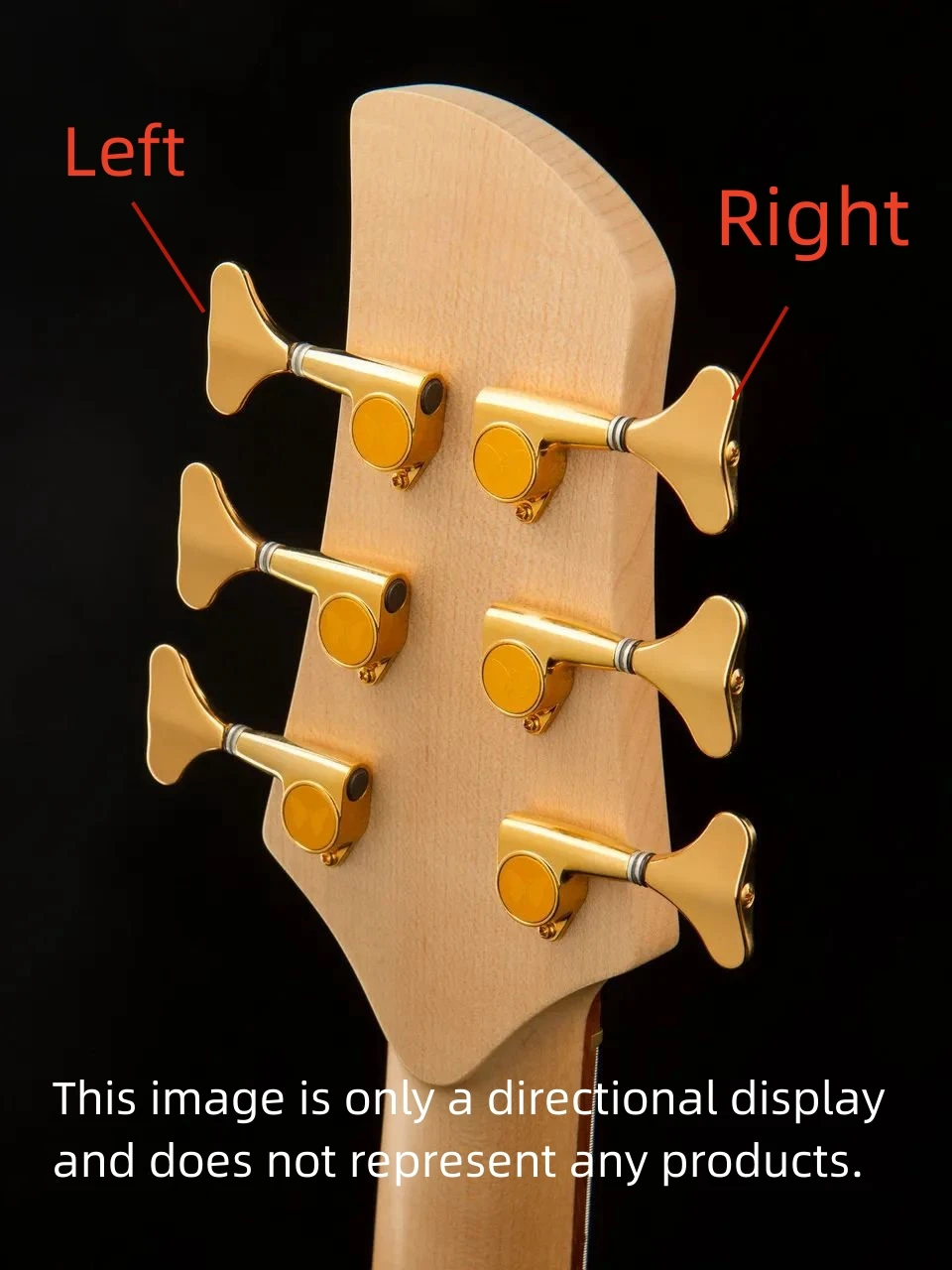 Premium Sealed Bass Tuners in Black Chrome or Gold 5 Premium Sealed Bass Tuners in Black Chrome or Gold - Image 5