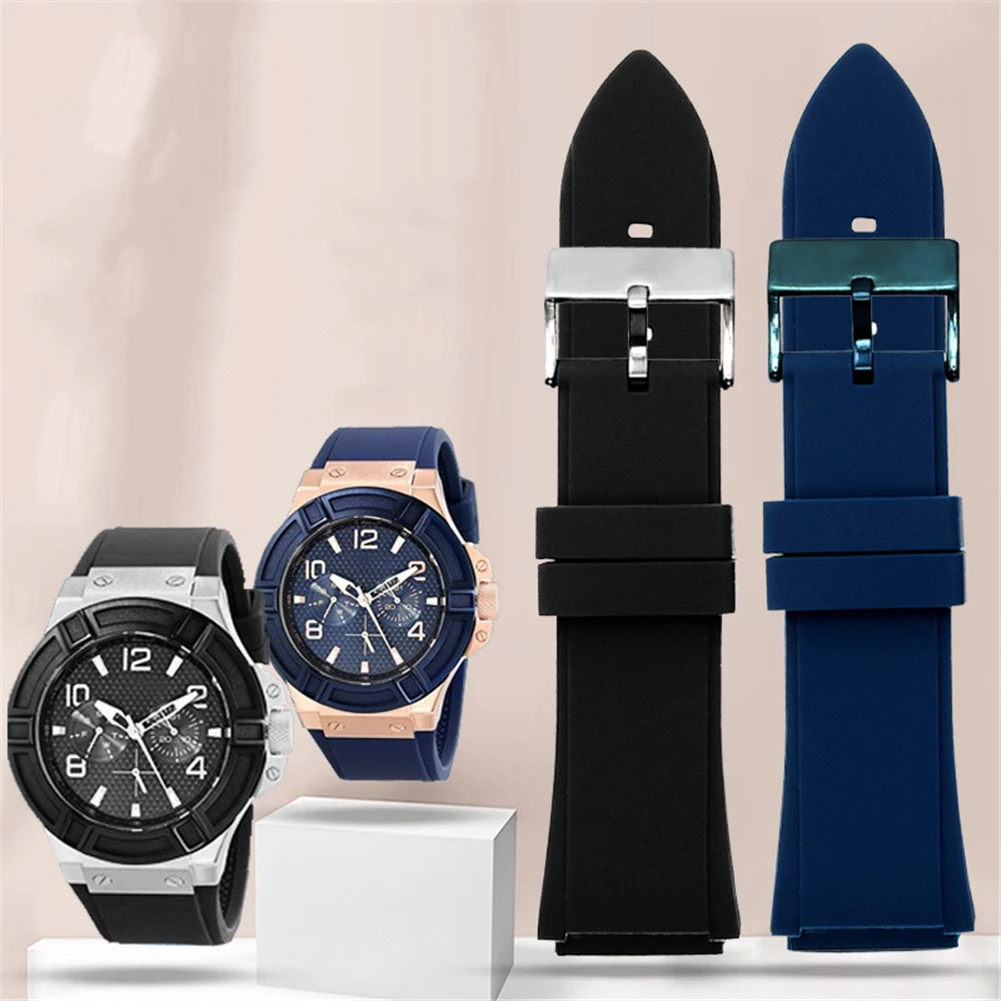 Guess W0218G1 Silicone Watch Strap for Men 2 Guess W0218G1 Silicone Watch Strap for Men - Image 2