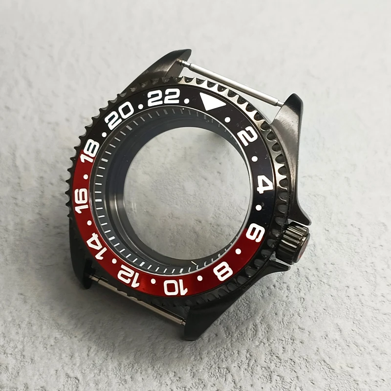 42mm Black Stainless Steel Dive Watch Case 4 42mm Black Stainless Steel Dive Watch Case - Image 4