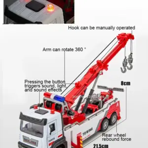 Alloy Rescue Tow Truck Model 21.5cm 9 Sc7f81e6629b94f5289c0d92278c73d26z