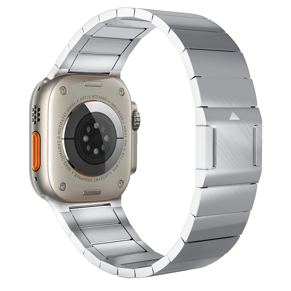 Stainless Steel Link Bracelet for Apple Watch 10 Stainless Steel Link Bracelet for Apple Watch - Image 10