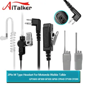 Motorola Surveillance Headset with Acoustic Tube