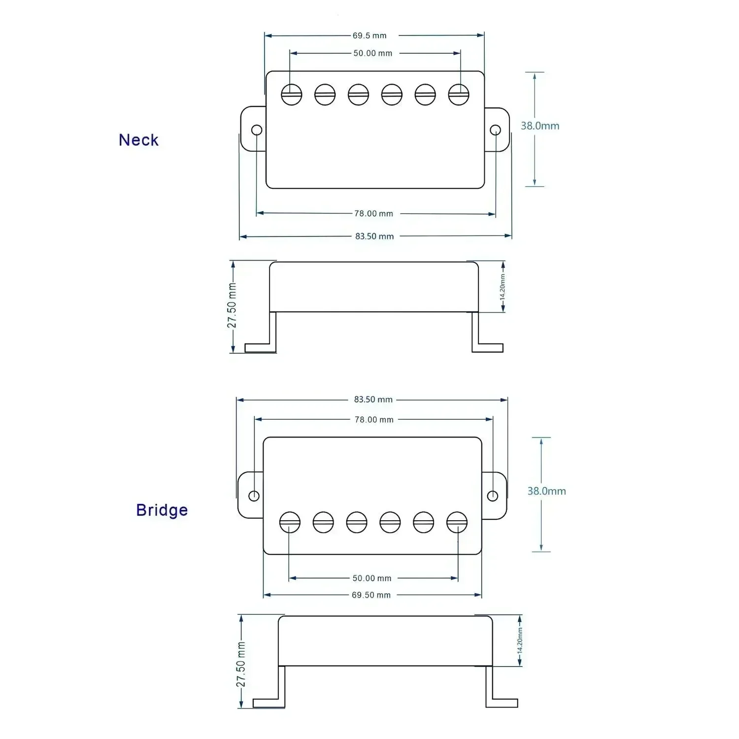 Gibson 498R/498T Humbucker Set for Guitar 5 Gibson 498R/498T Humbucker Set for Guitar - Image 5