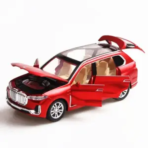 Miniature BMW X7 Diecast Model in Red and Black 12 Sc84dd61170354d309f7451782b834515N