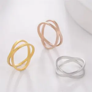 Elegant Stainless Steel Women’s Ring Set in Gold, Rose, and Steel 13 Sc8739e53d399445cb711849fcfd34495X
