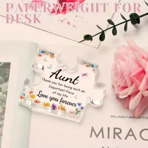 Acrylic Plaque for Aunt with Floral Design 11 Sc87d0f7040154d6e8eacd39dea533b80F