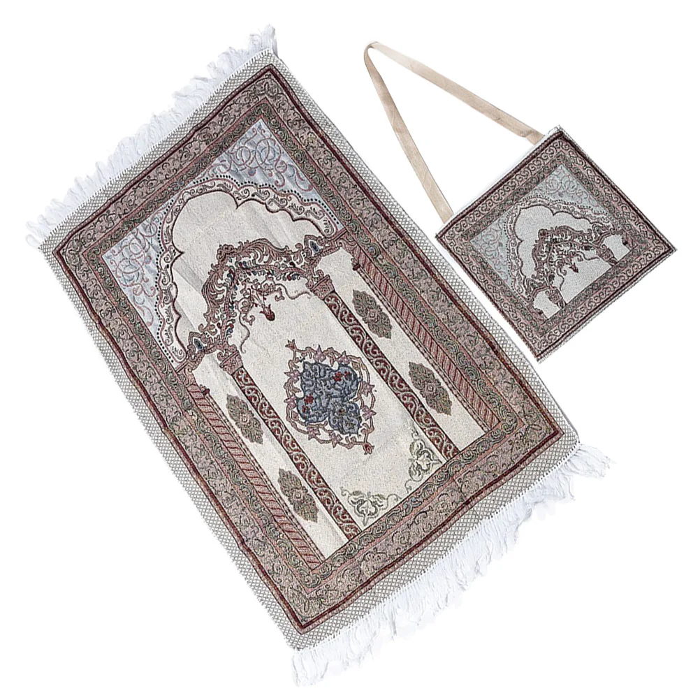 Traditional Prayer Rug with Floral Design 6 Traditional Prayer Rug with Floral Design - Image 6